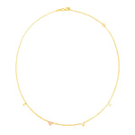 14k Two Tone Gold Love Necklace
