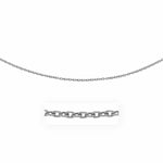 14k White Gold Pendant Chain with Textured Links (2.90 mm)