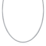 Sterling Silver Classic Omega Chain Necklace (3.0mm)