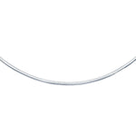 14k White Gold Chain in a Classic Omega (3.00 mm)