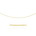 14k Yellow Gold Pendant Chain with Textured Links (2.50 mm)