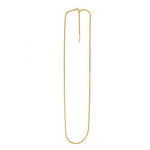 Endless Adjustable Wheat Chain in 14k Yellow Gold (1.10 mm)