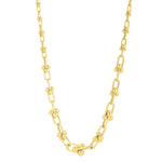 Graduated Jax Link Necklace in 14K Yellow Gold