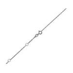 Double Extendable Rope Chain in 14k White Gold (0.85 mm)