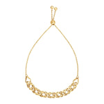 Adjustable Chain Bracelet in 14k Yellow Gold (5.00 mm)