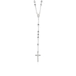 Rosary Chain and Large Bead Necklace in Sterling Silver