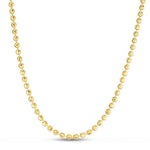 Moon Cut Bead Chain in 14k Yellow Gold (4.00 mm)