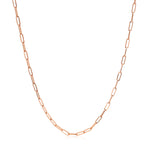 14k Rose Gold Adjustable Paperclip Chain (1.50 mm)