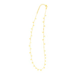 14K Yellow Gold Necklace with Dangling Stars