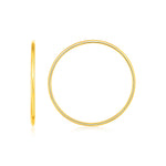 Endless Hoop Style Earrings in 14K Yellow Gold(1.2x30mm)