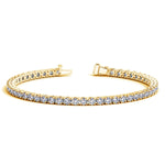 Lab Grown Round Diamond Tennis Bracelet in 14k Yellow Gold (6 cctw F/G  VS2/SI1)