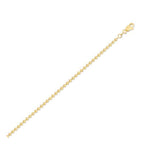 Moon Cut Bead Chain in 14k Yellow Gold (2.50 mm)