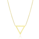14k Yellow Gold Delta Symbol Chain Necklace