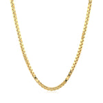 14k Yellow Gold Semi Solid Box Chain (2.10 mm)