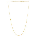 14k Yellow Gold Bead Necklace