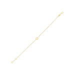 14k Yellow Gold Star of David Bracelet