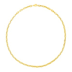 14k Yellow Gold Paperclip Chain Necklace