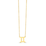 14K Yellow Gold Gemini Necklace
