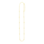 Endless Adjustable Diamond Pendant Chain in Yellow Gold (3.00 mm)