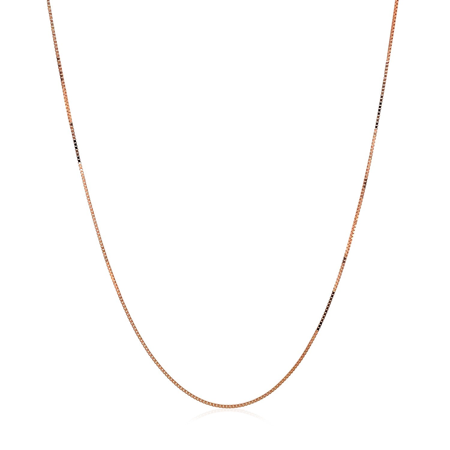 14k Rose Gold Classic Box Chain (0.45 mm)