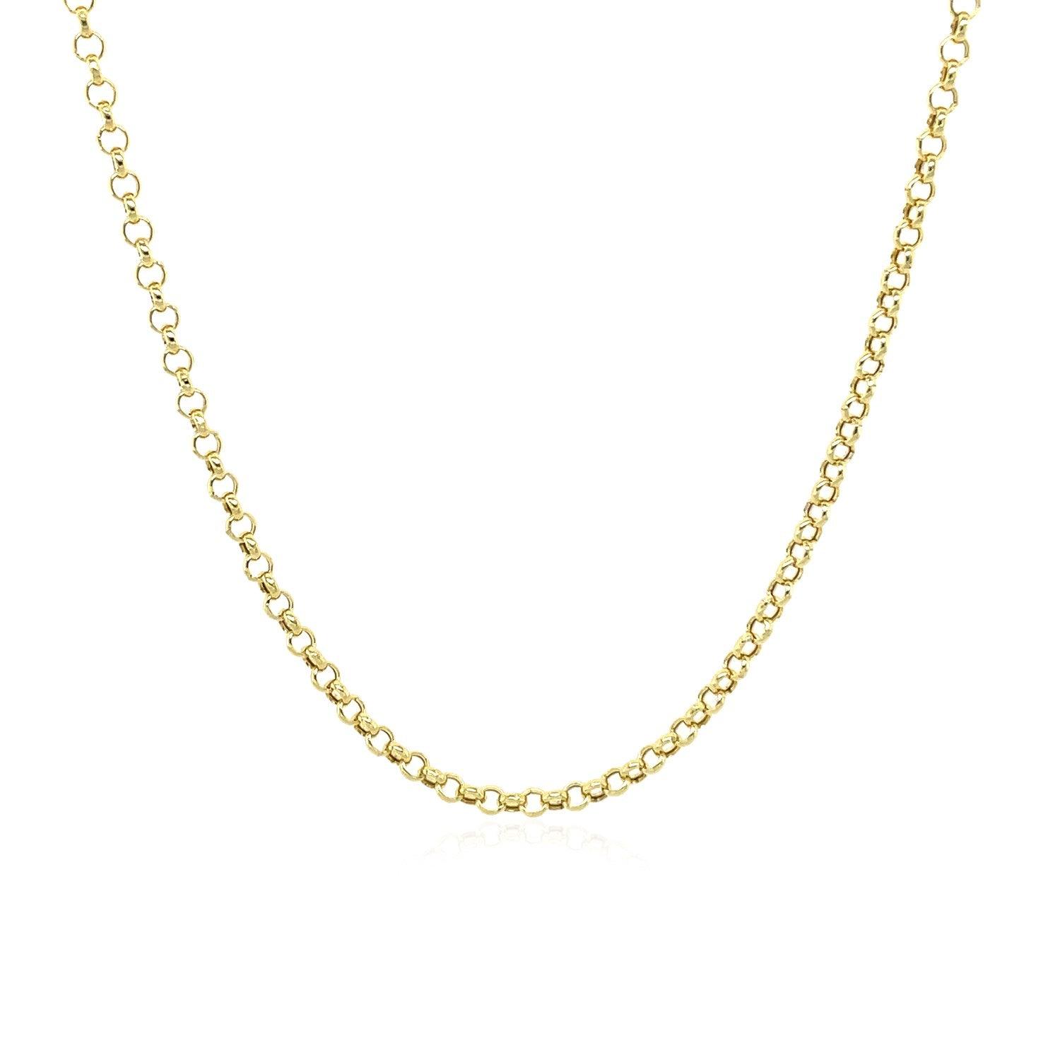 10k Yellow Gold Rolo Chain  (1.90 mm)