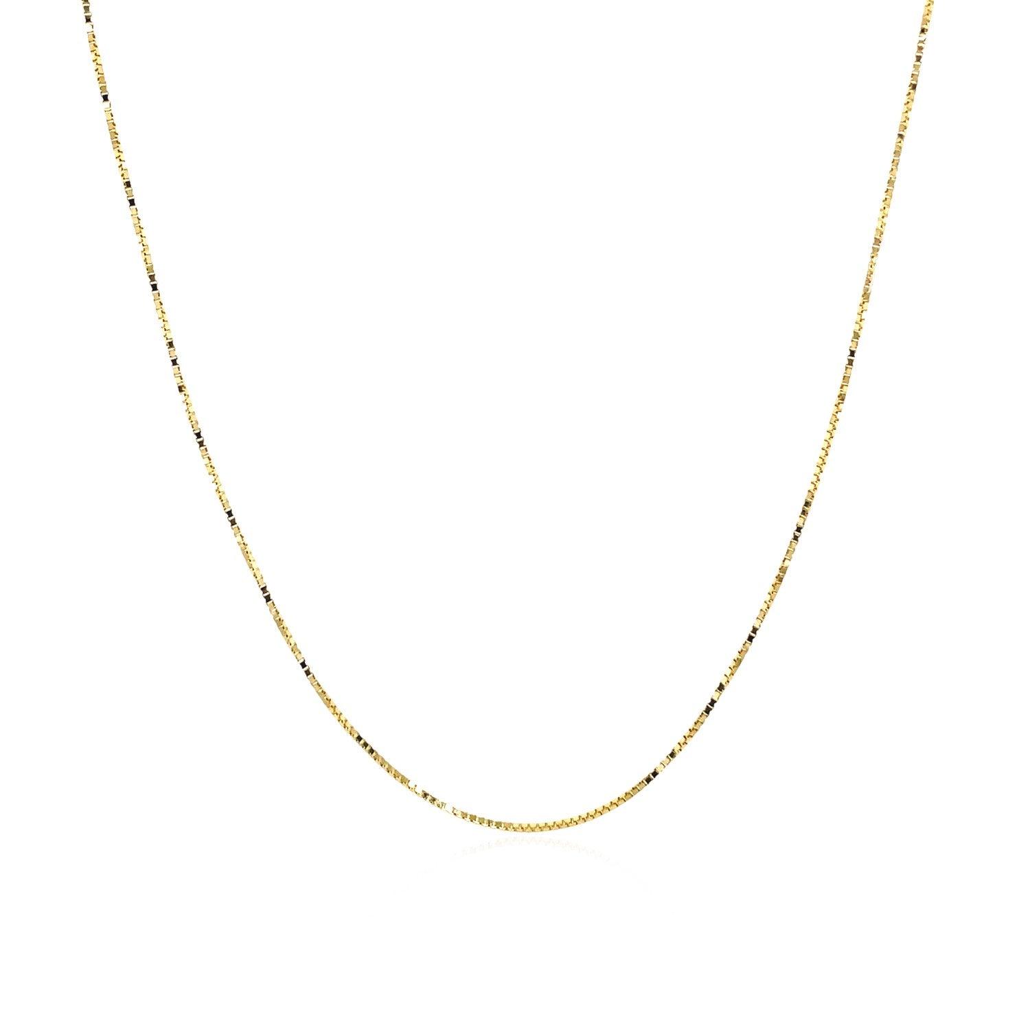 14k Yellow Gold Classic Box Chain (0.60 mm)