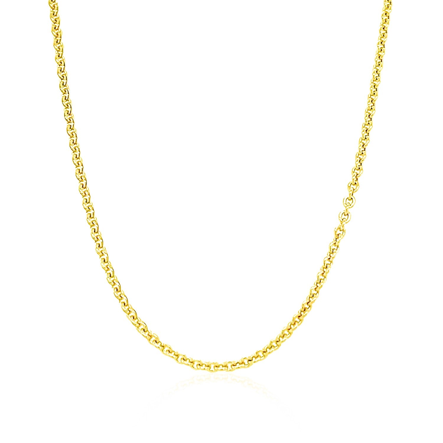 14k Yellow Gold Forsantina Lite Cable Link Chain (1.80 mm)