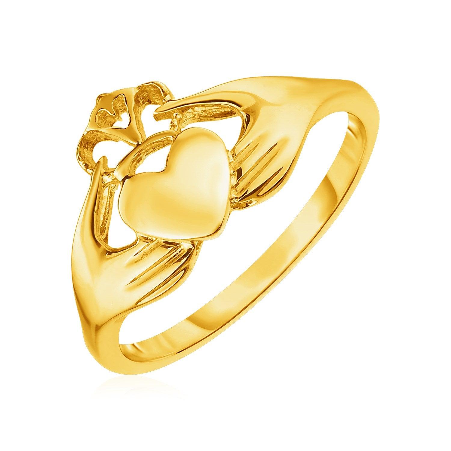 14k Yellow Gold Claddagh Ring(1.60 mm)