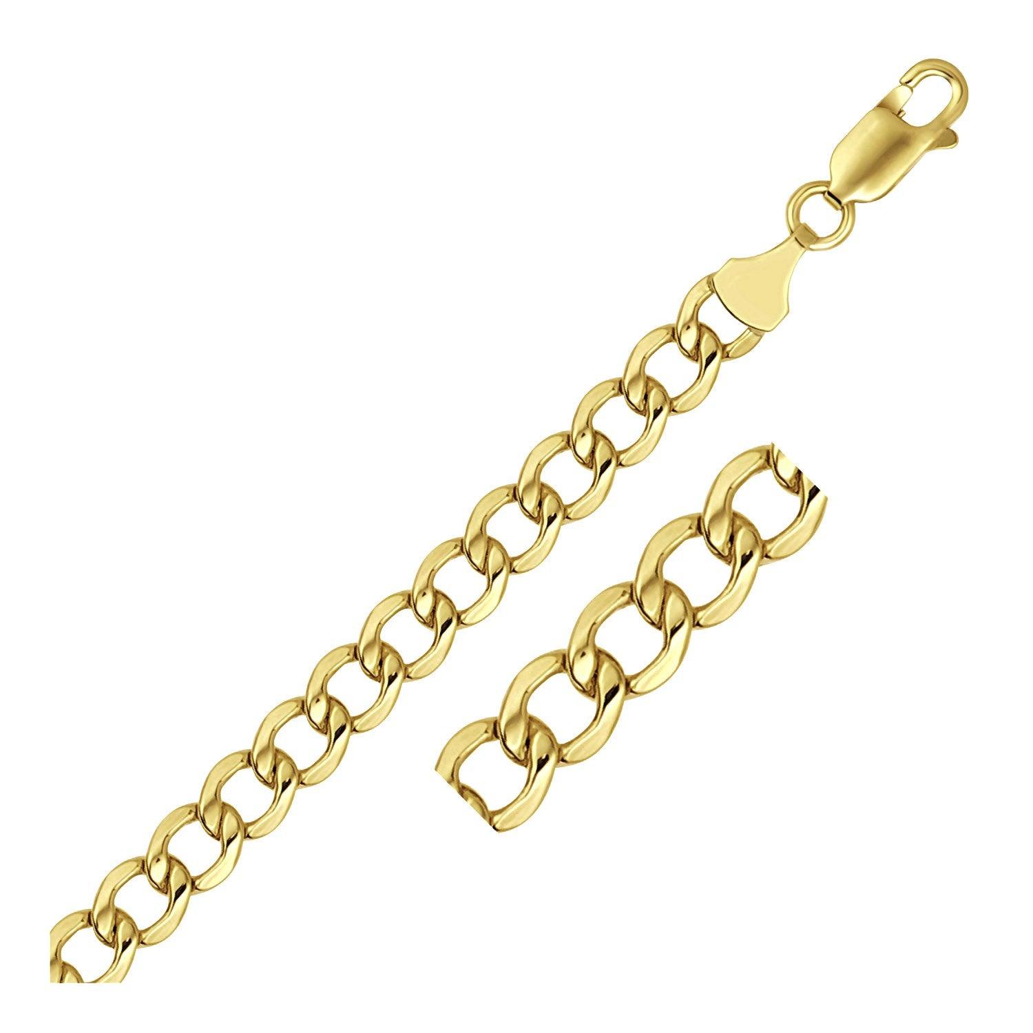 14k Yellow Gold Curb Chain (6.20 mm)