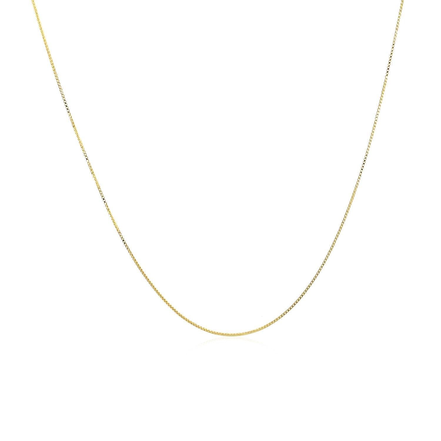 14k Yellow Gold Classic Box Chain (0.40 mm)