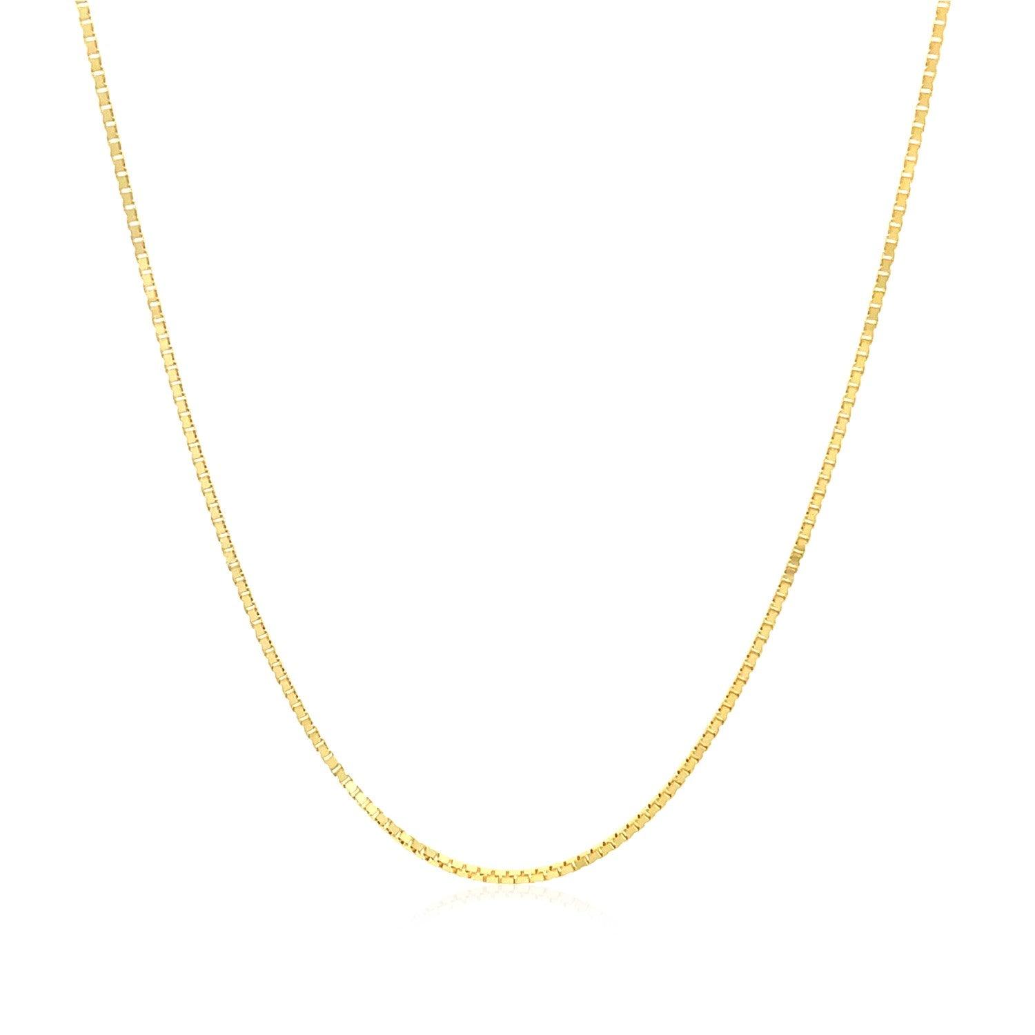 10k Yellow Gold Classic Box Chain (0.78 mm)