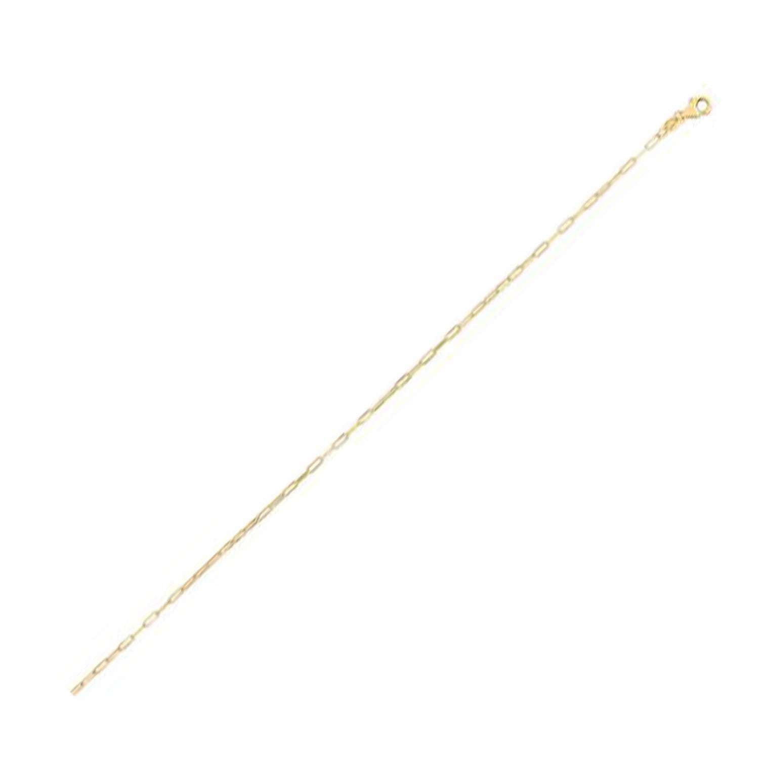 14K Yellow Gold Fine Paperclip Chain (1.2 mm)