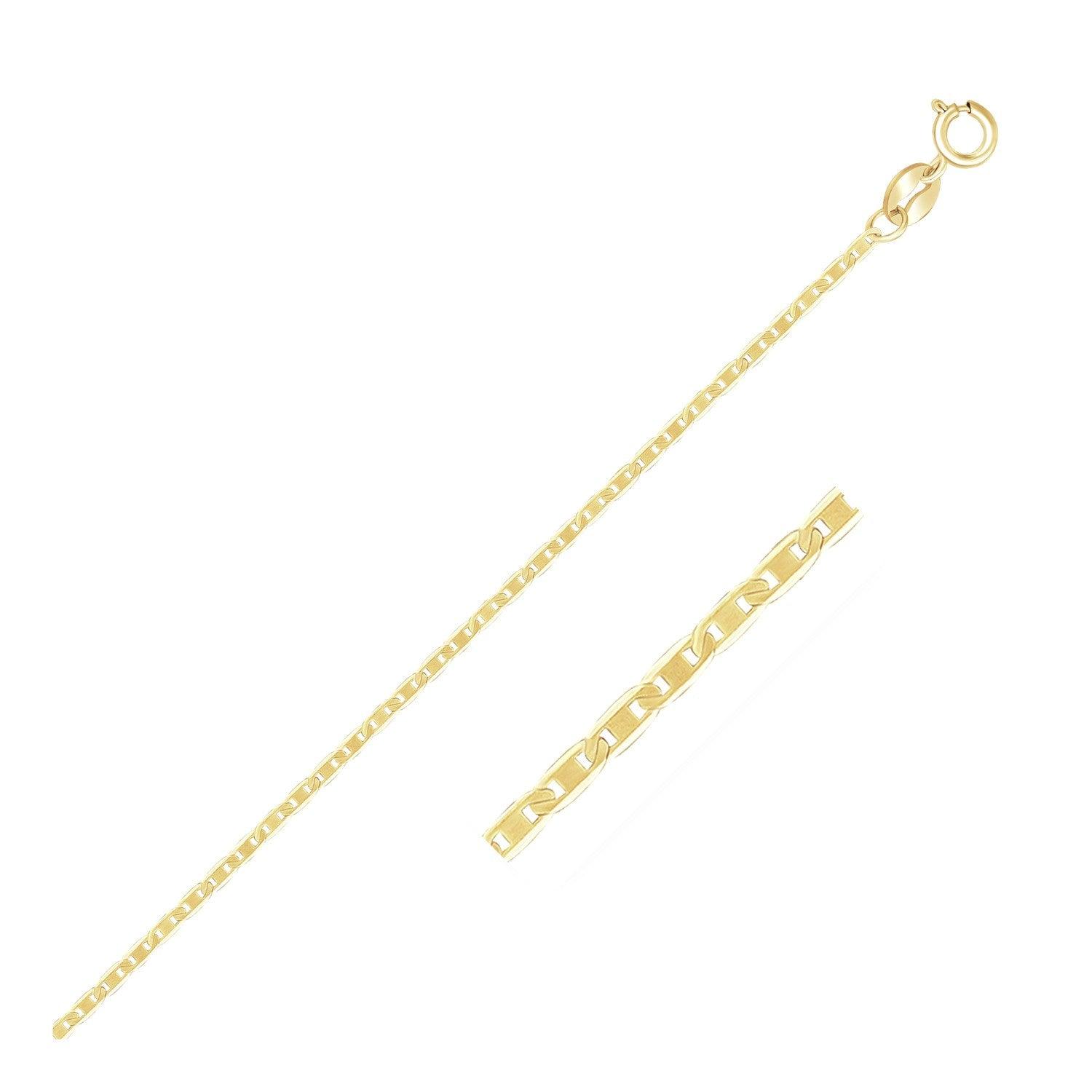 10k Yellow Gold Mariner Link Chain (1.20 mm)