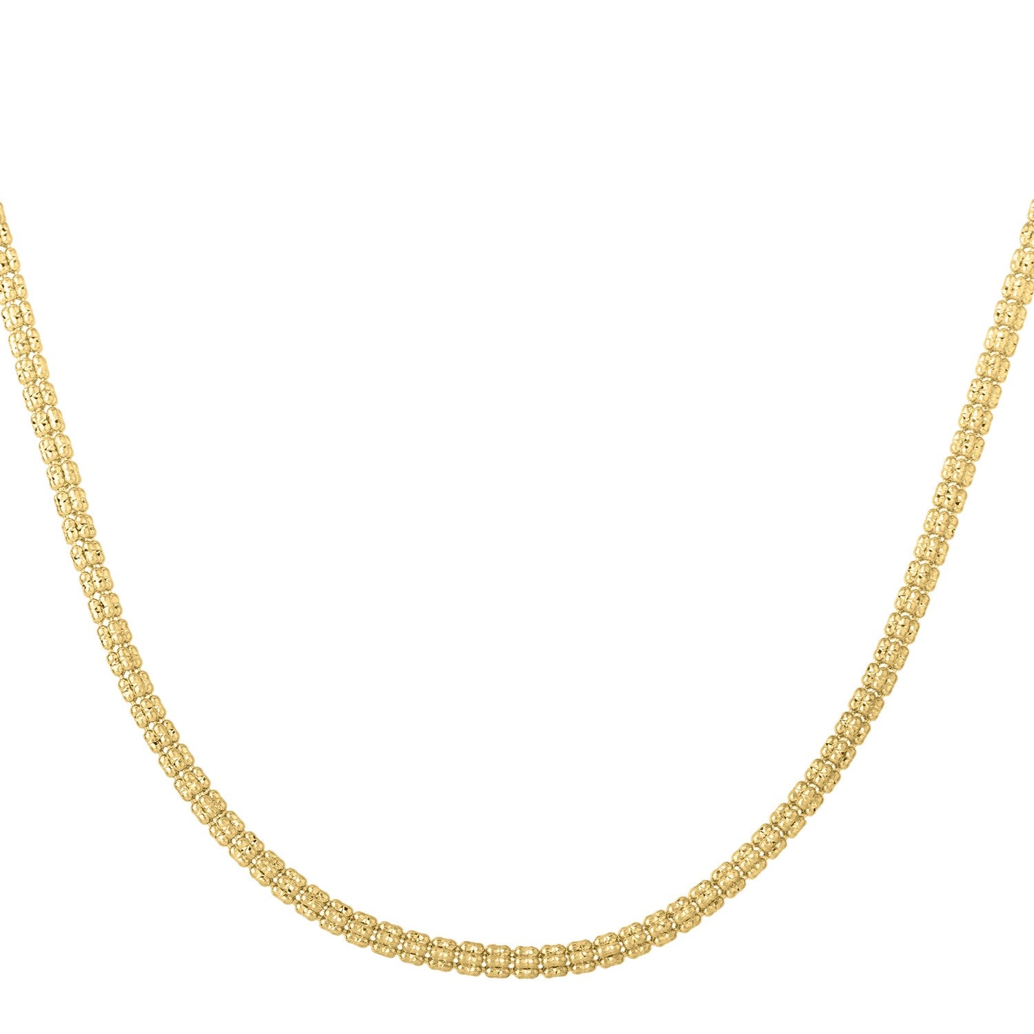 Ice Barrel Chain in 14k Yellow Gold (3.1 mm)