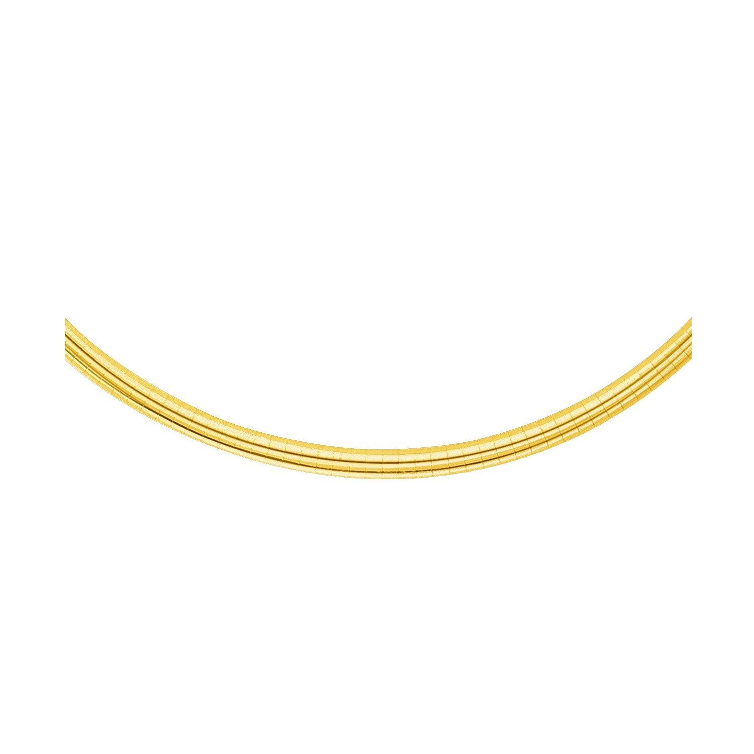 14k Yellow Gold Chain in a Classic Omega Design (4.00 mm)