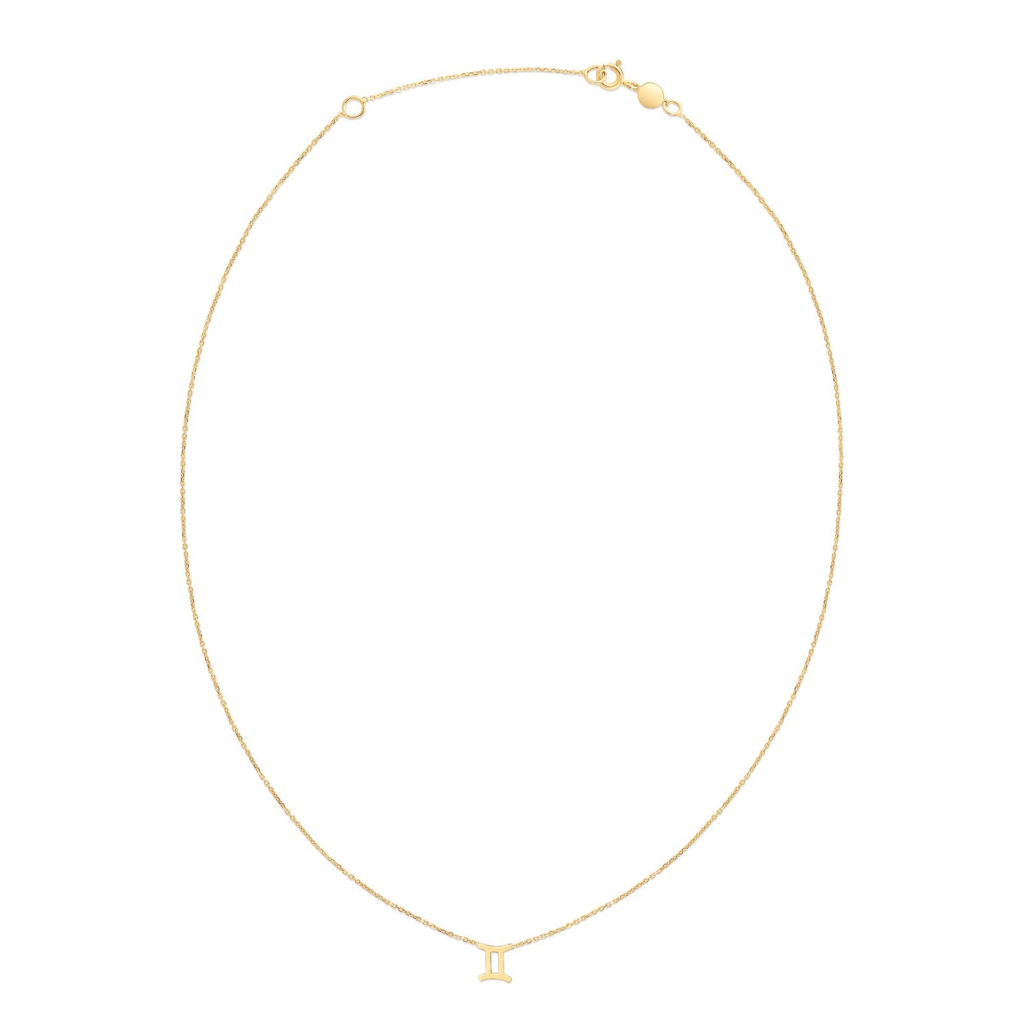 14K Yellow Gold Gemini Necklace