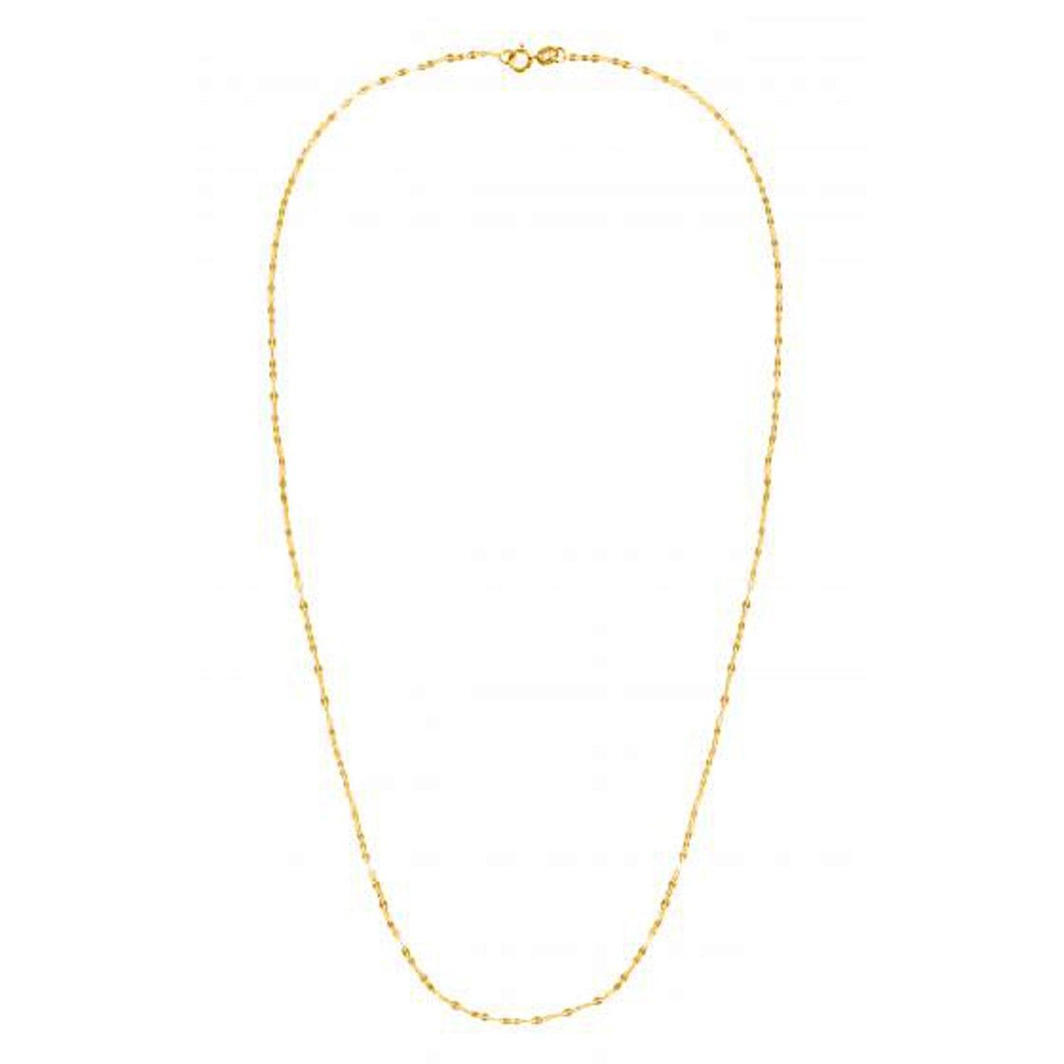 14k Yellow Gold Alternate Valentino Chain (1.40 mm)