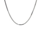 14k White Gold Foxtail Chain (1.00 mm)