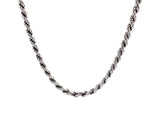 Sterling Silver Diamond Cut Rope Style Chain (2.90 mm)