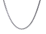 14k White Gold Round Box Chain (2.5 mm)