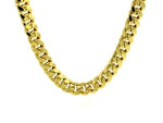 6.15mm 10k Yellow Gold Semi Solid Miami Cuban Chain