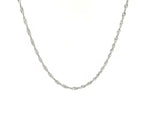 10k White Gold Singapore Chain (1.50 mm)