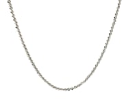 Rhodium Plated 1.7mm Sterling Silver Sparkle Style Chain