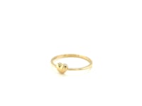 14k Yellow Gold Ring with Puffed Heart(1.40 mm)