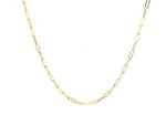14K Yellow Gold Fine Paperclip Chain (1.2mm)