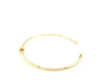 14k Yellow Gold Polished Cuff Bangle with Knot (5.50 mm)