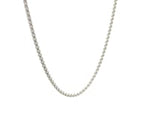 14k White Gold Round Wheat Chain (1.50 mm)