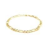 10k Yellow Gold Lite Figaro Bracelet (4.70 mm)