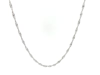 Sterling Silver 1.6mm Singapore Style Chain