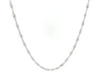 Sterling Silver 1.6mm Singapore Style Chain (1.50 mm)